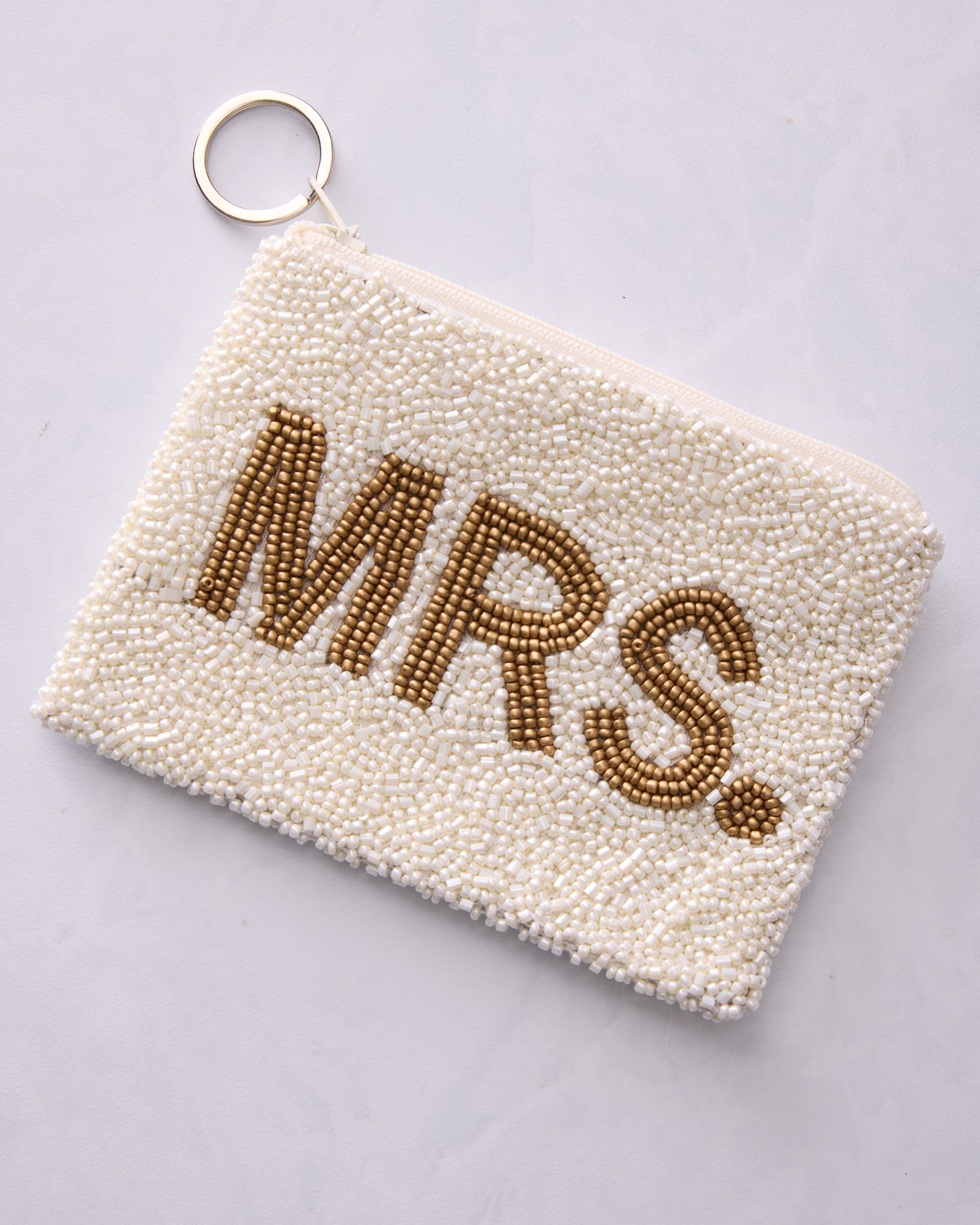White - Mrs Coin Pouch - Tiana Designs