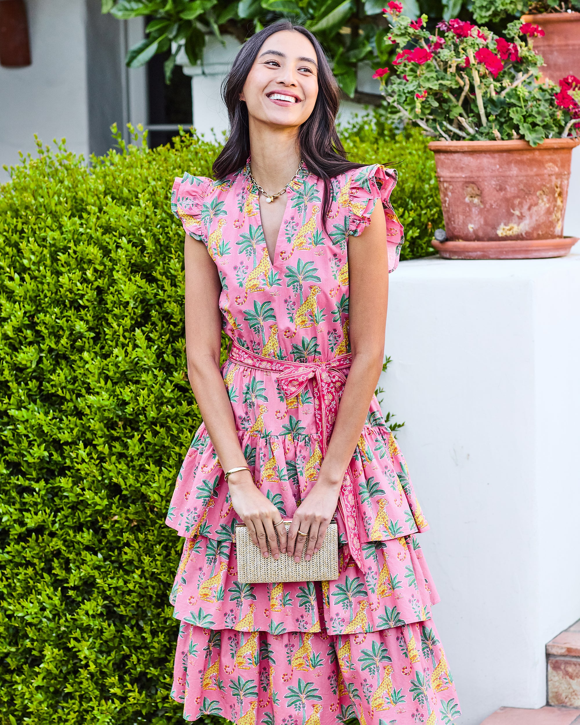 Leopard Mirage - At Ease Dress - Pink Palace