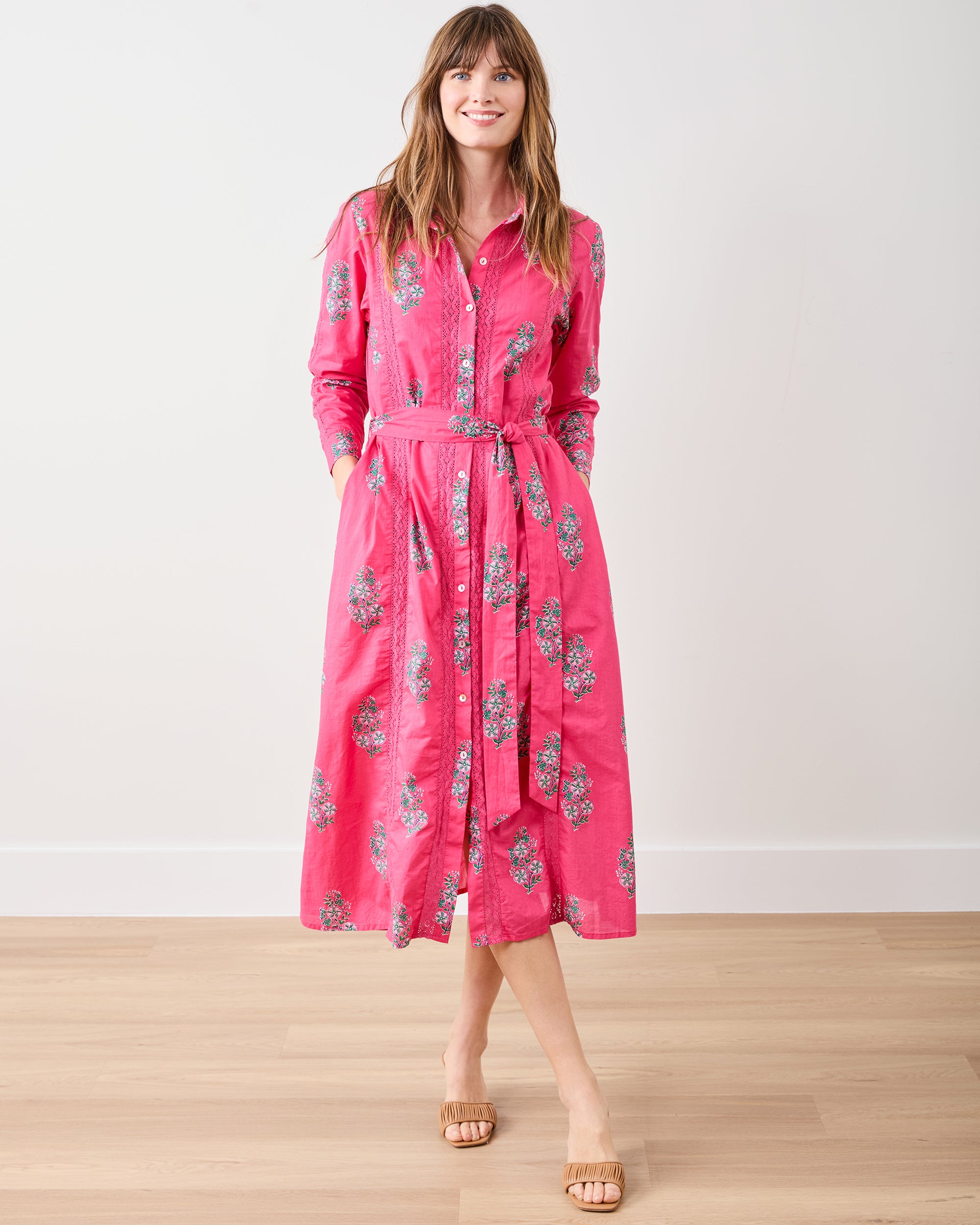 Bouquet Blossoms - Meredith Dress - Hot Pink