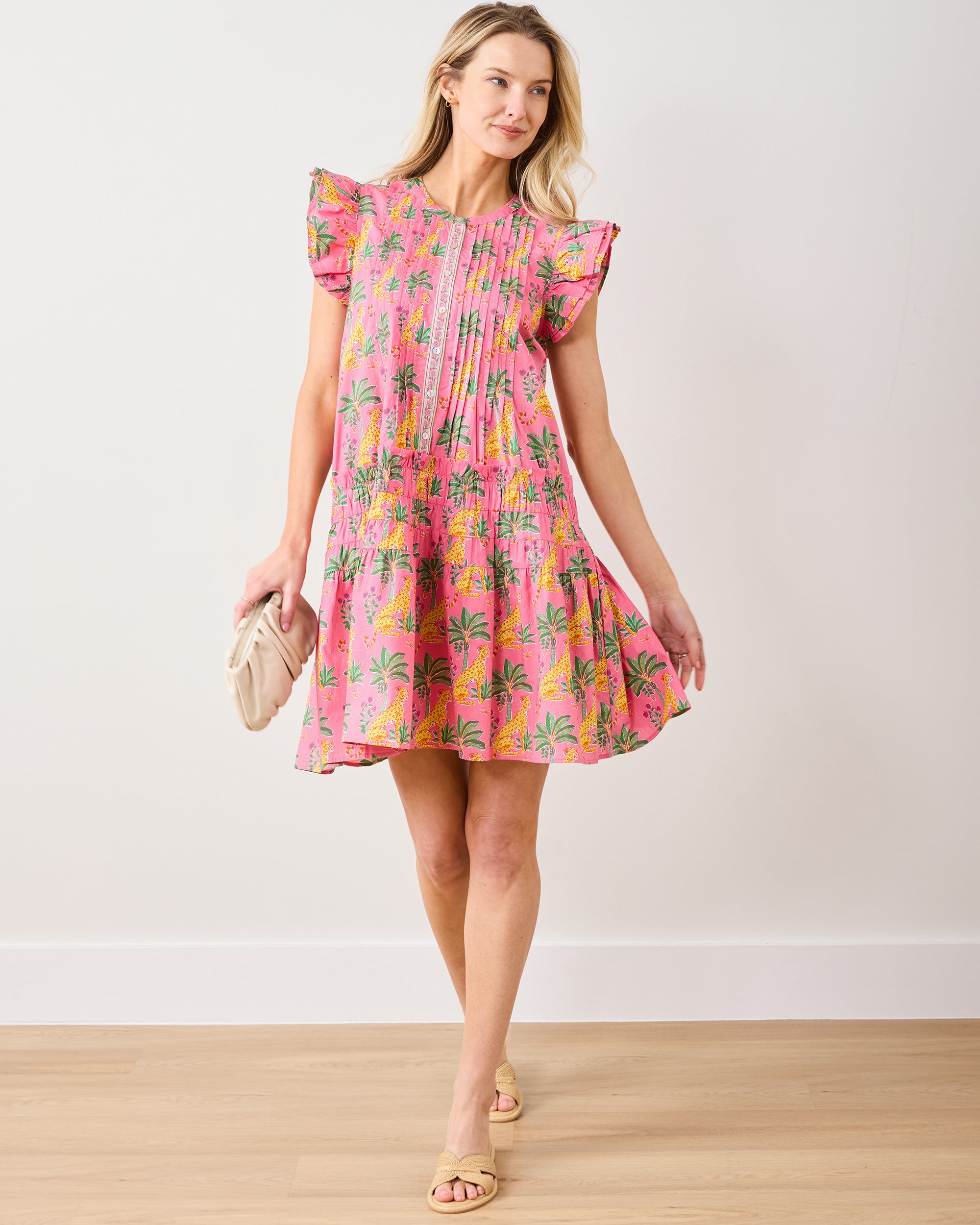 Leopard Mirage - Katie Dress - Pink Palace