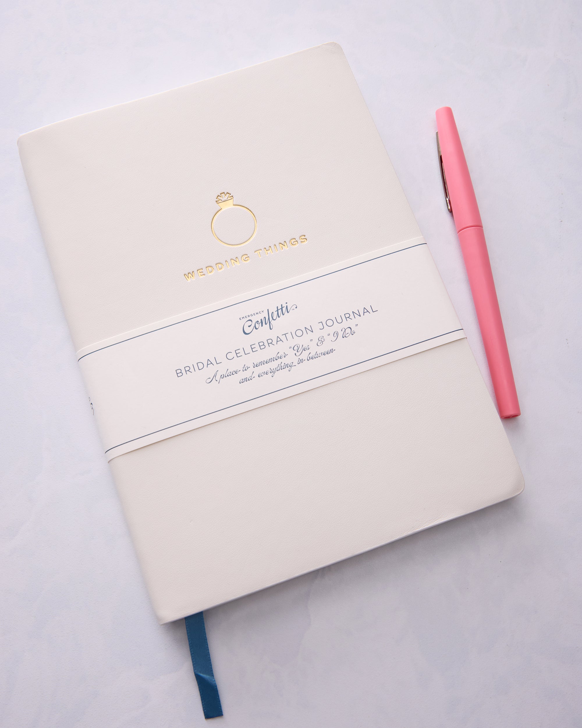 White - Wedding Things Journal - Emergency Confetti