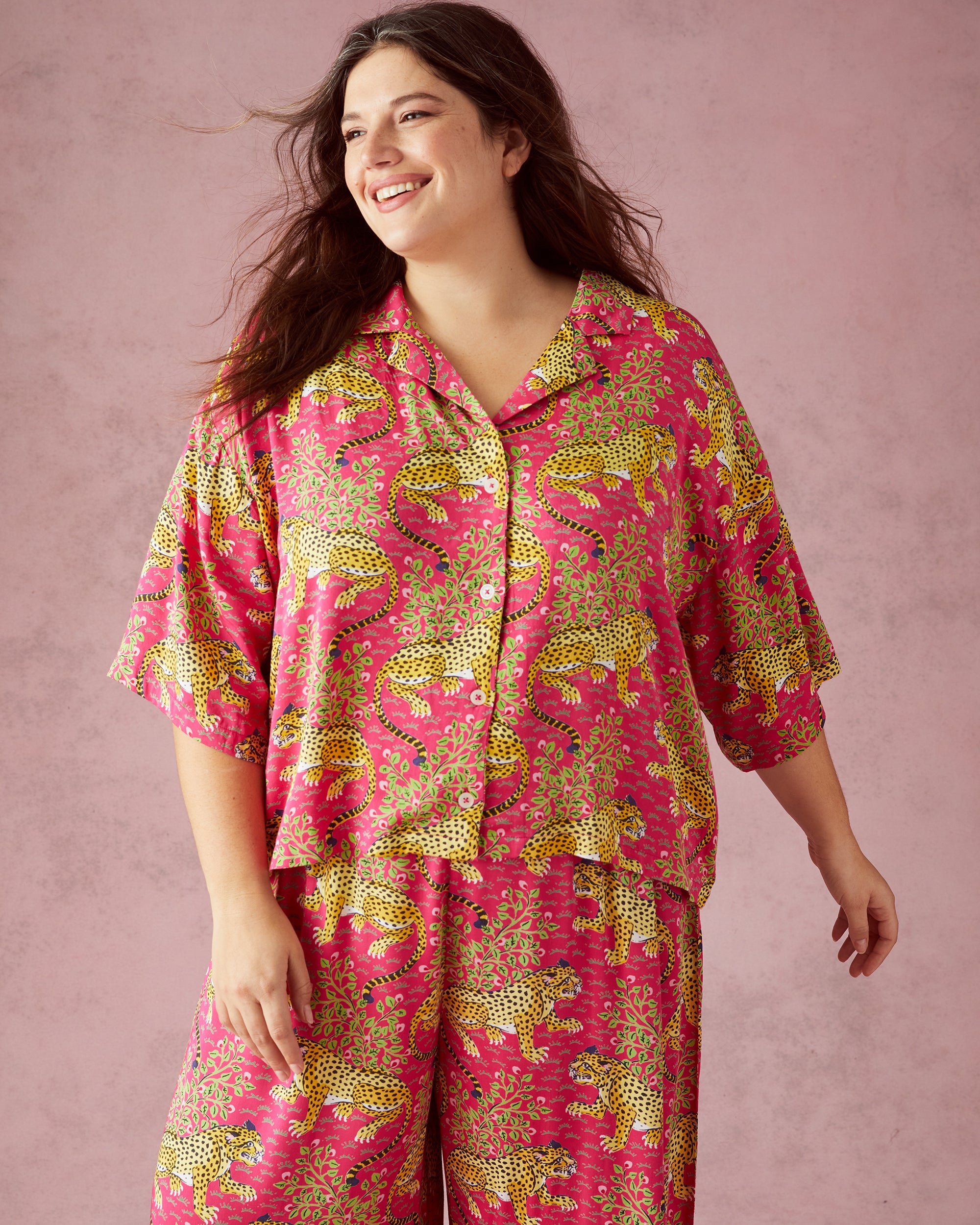 Bagheera - Eco Satin Wildest Dreams Set - Hot Pink