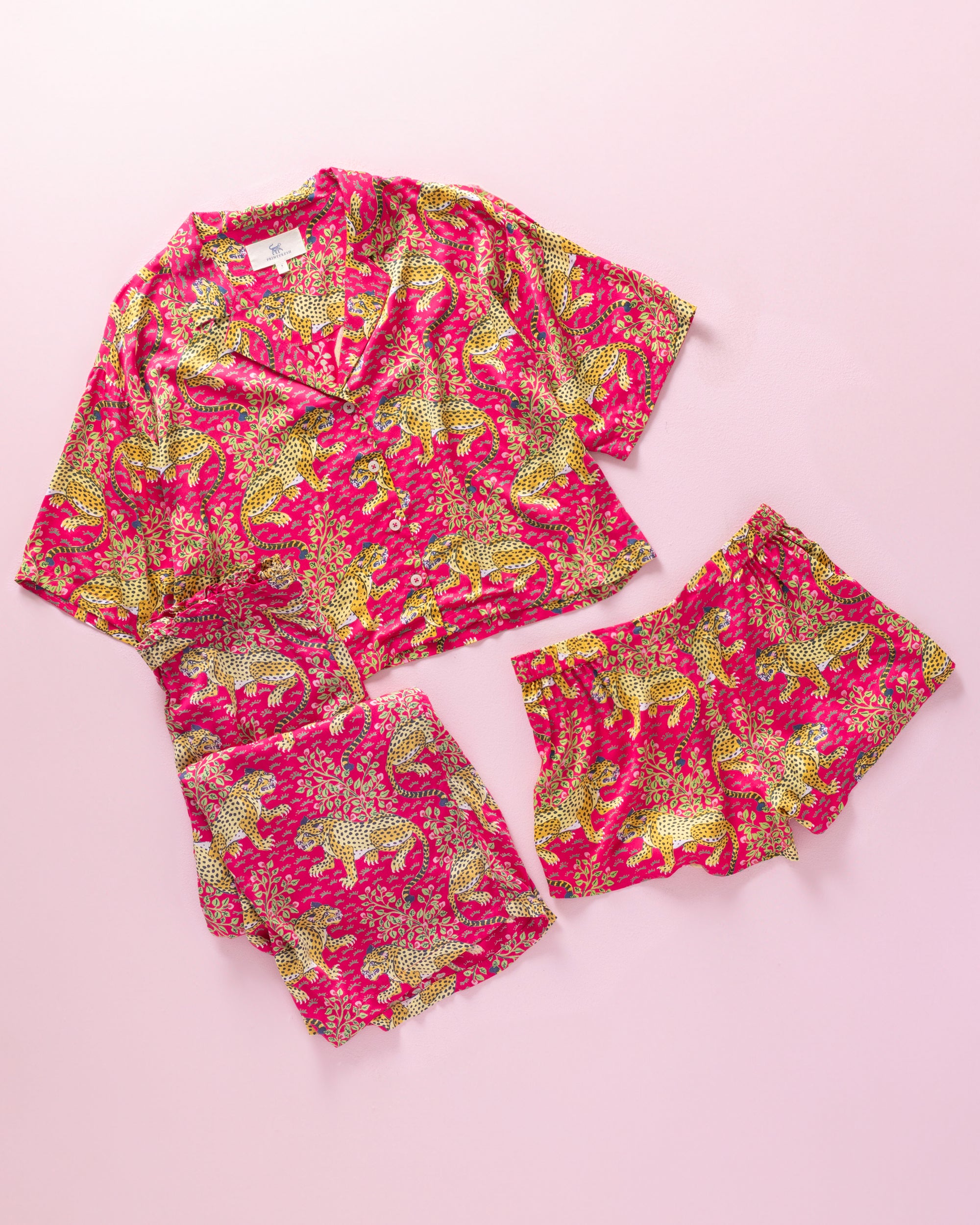Bagheera - Eco Satin Dreams Bundle - Hot Pink