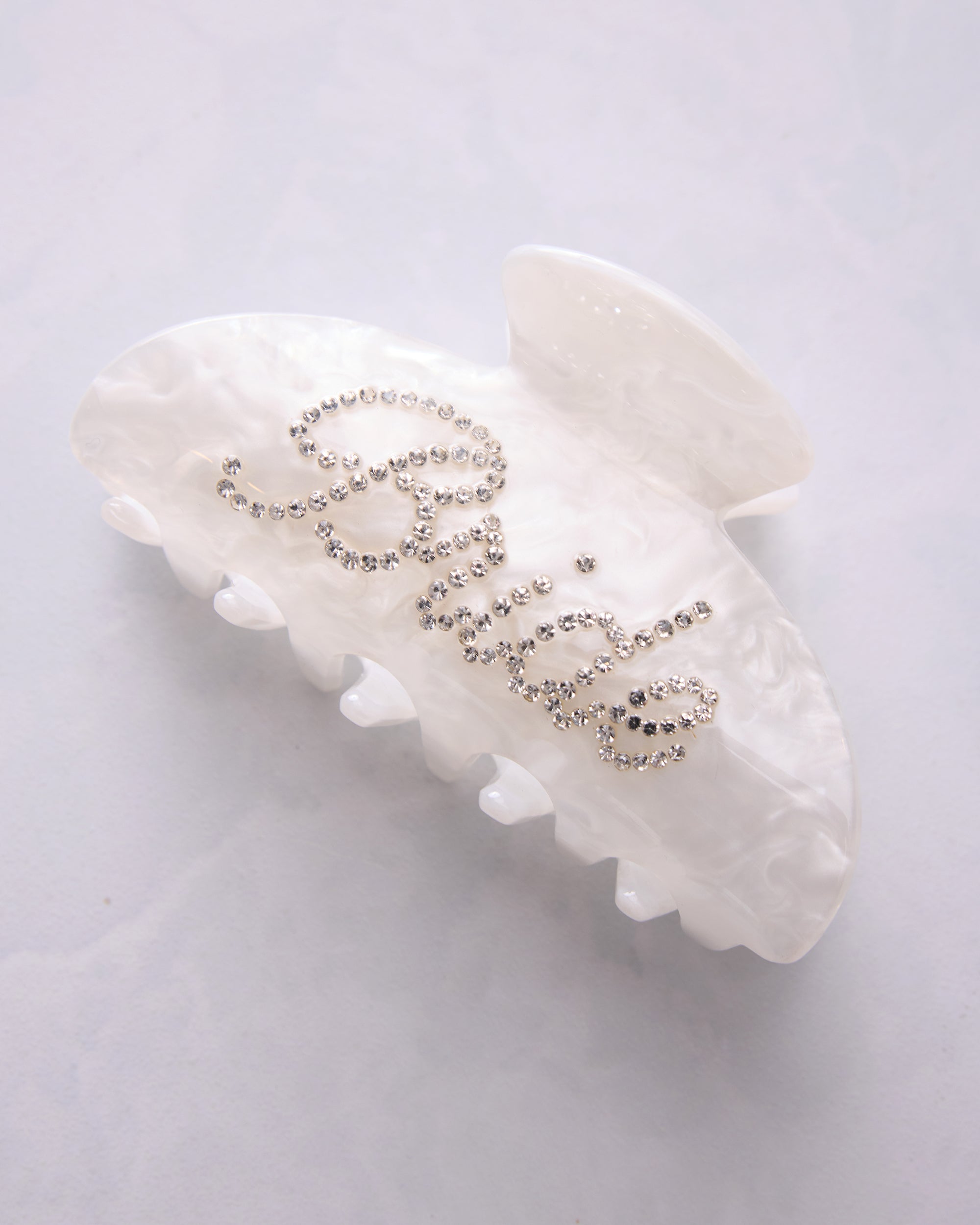 Bride - Rhinestone Hair Claw Clip - Fetti
