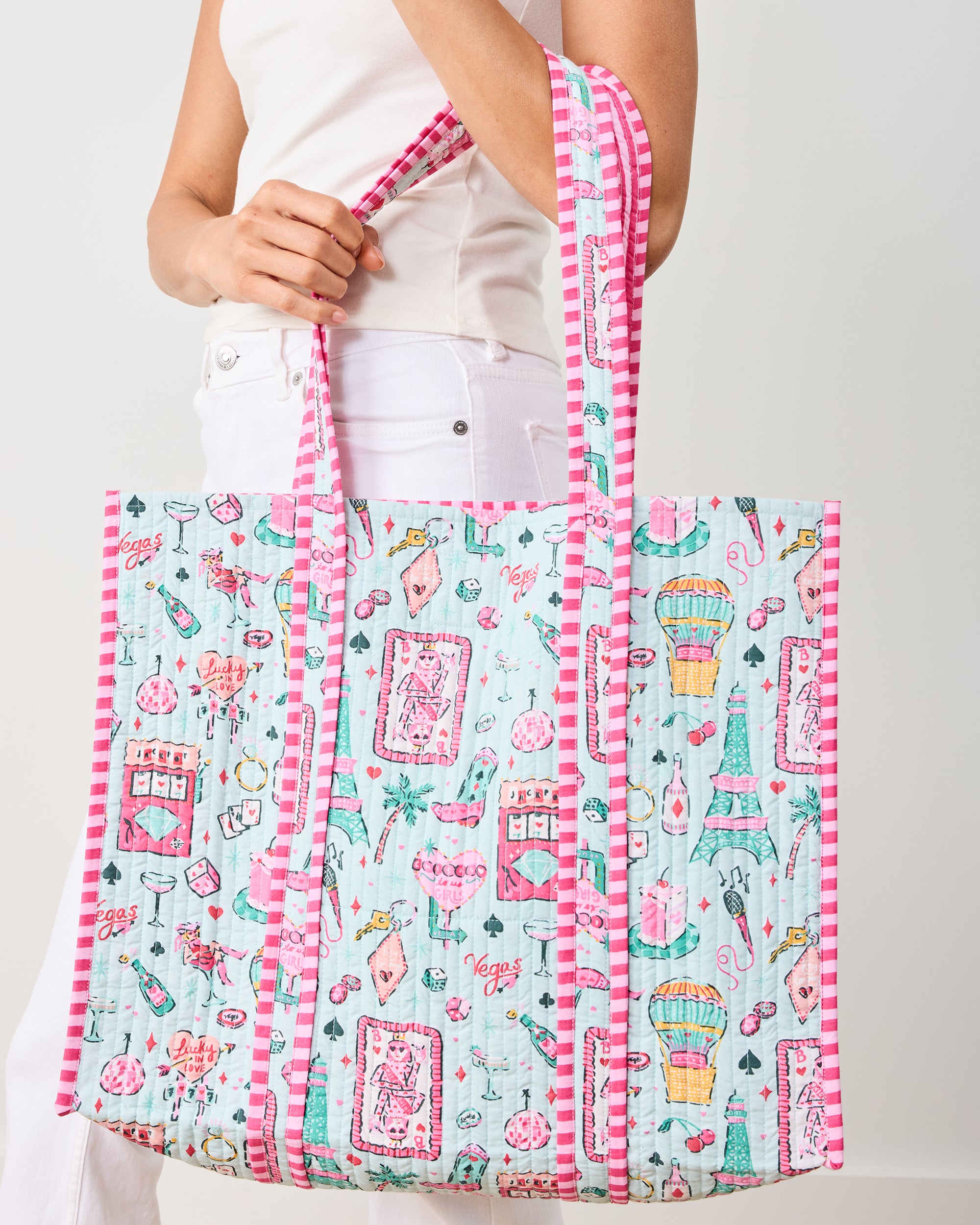 Viva Las Vegas - The Traveler Tote - Mint
