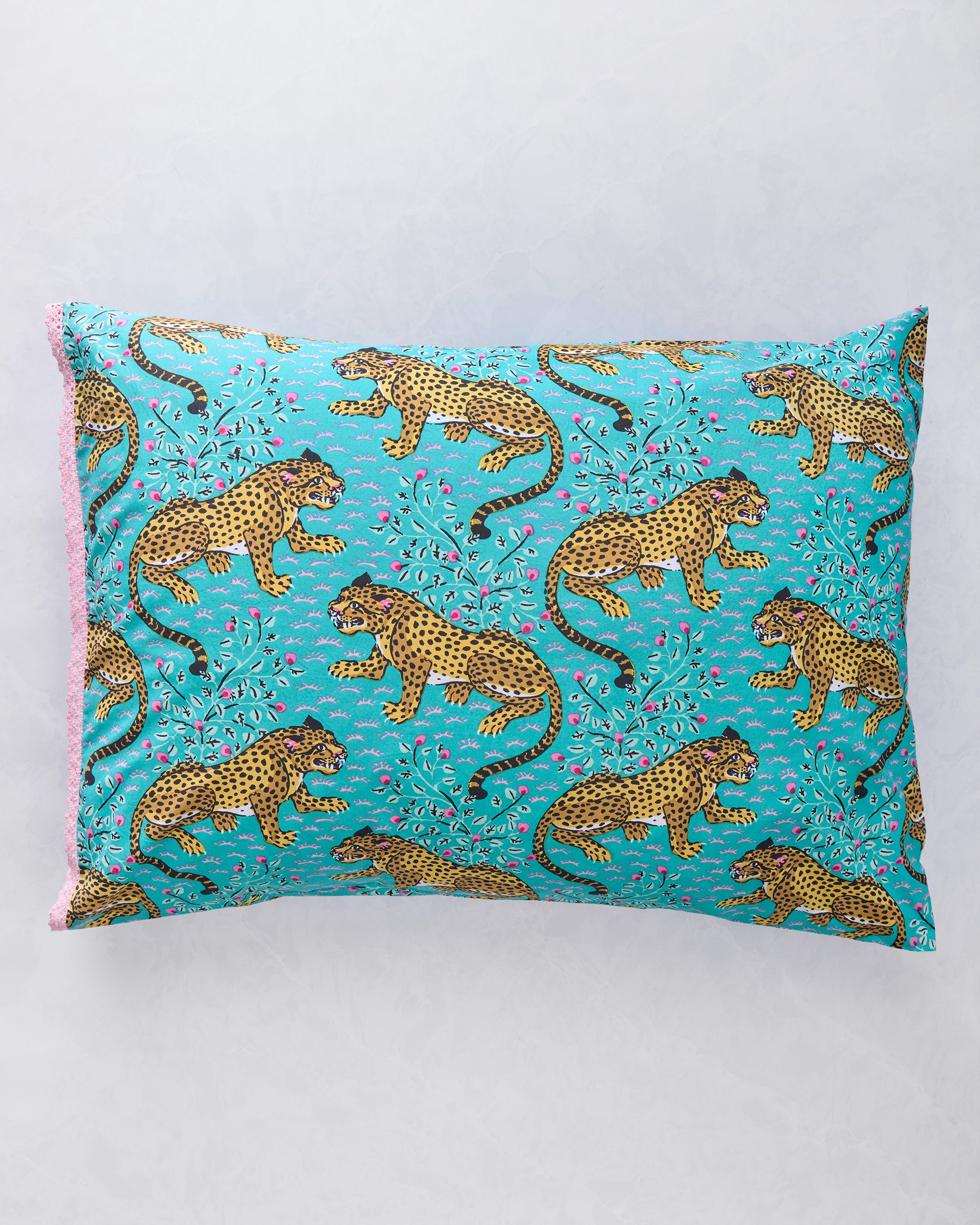Bagheera - Set of 2 Pillowcase - Turquoise