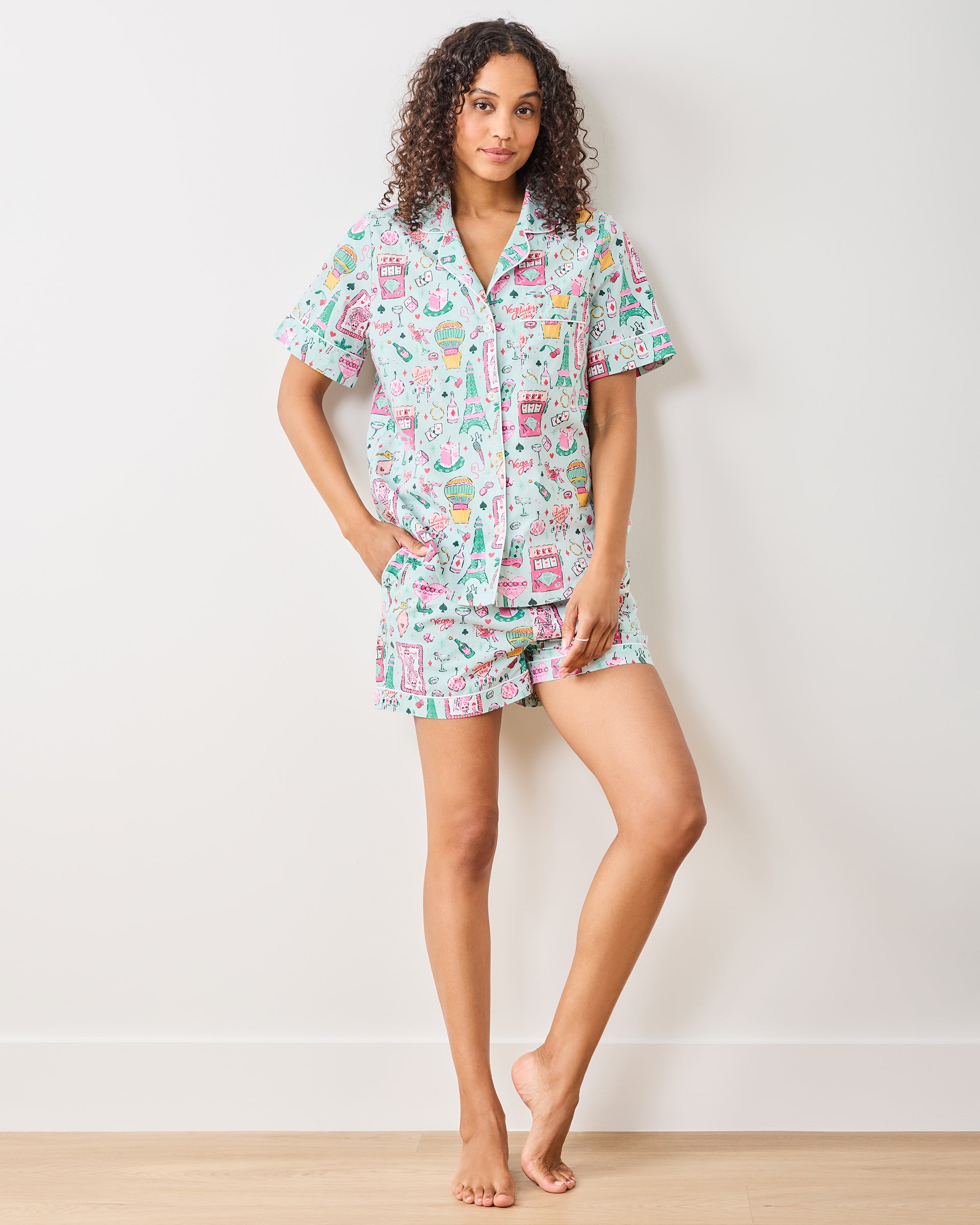 Viva Las Vegas - Short PJ Set - Mint