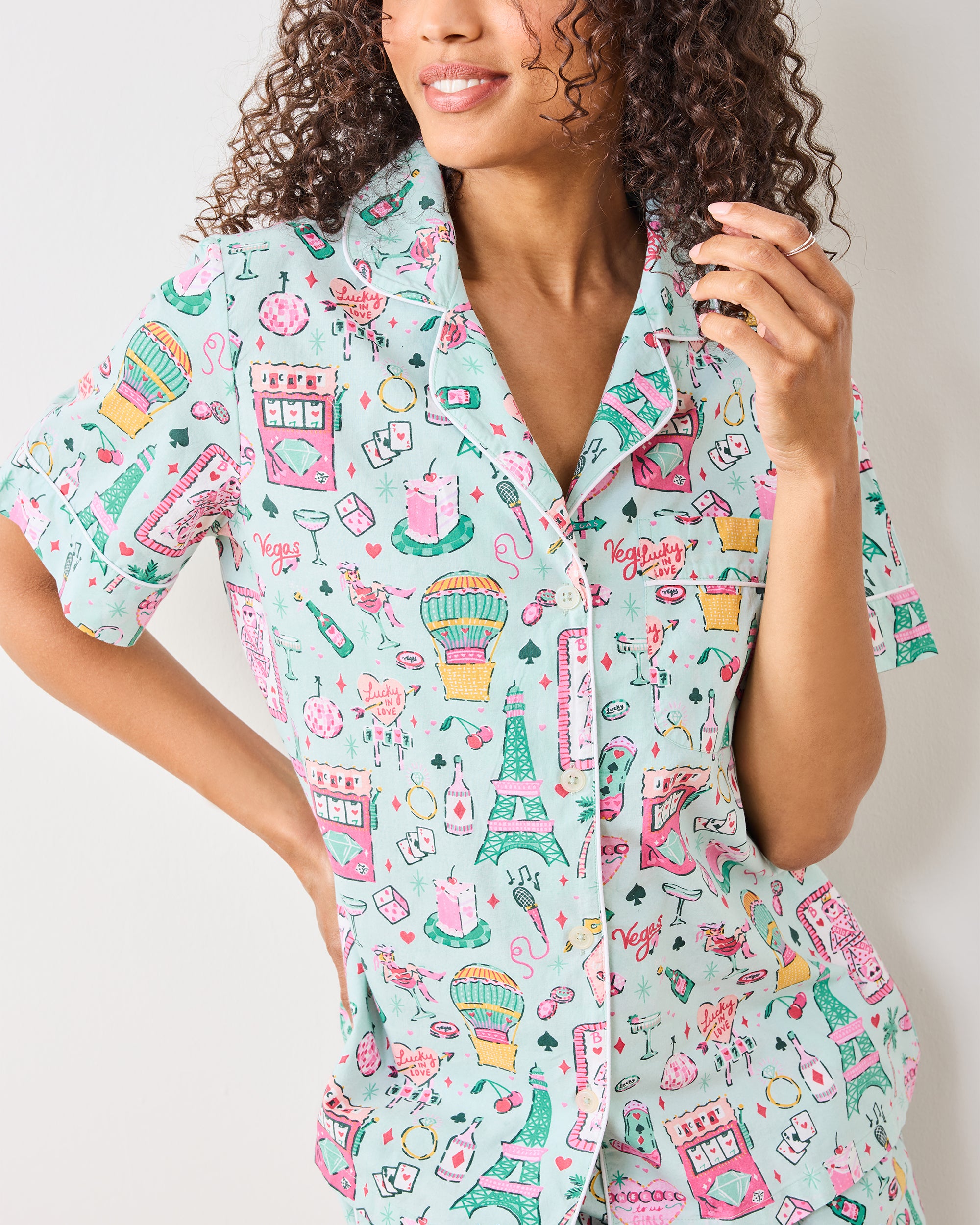 Viva Las Vegas - Short PJ Set - Mint