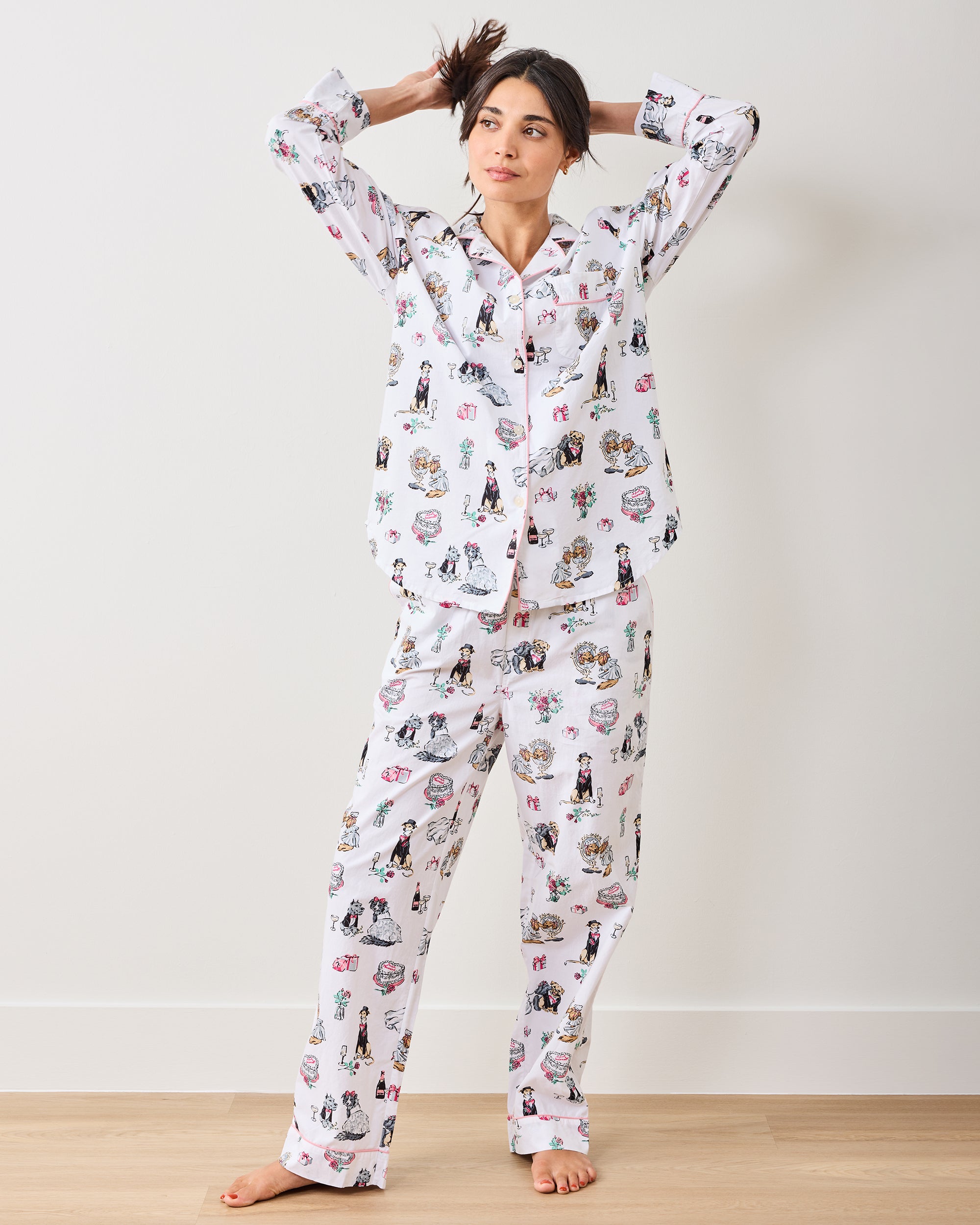 Fur Ever Yours - Long PJ Set - Cloud