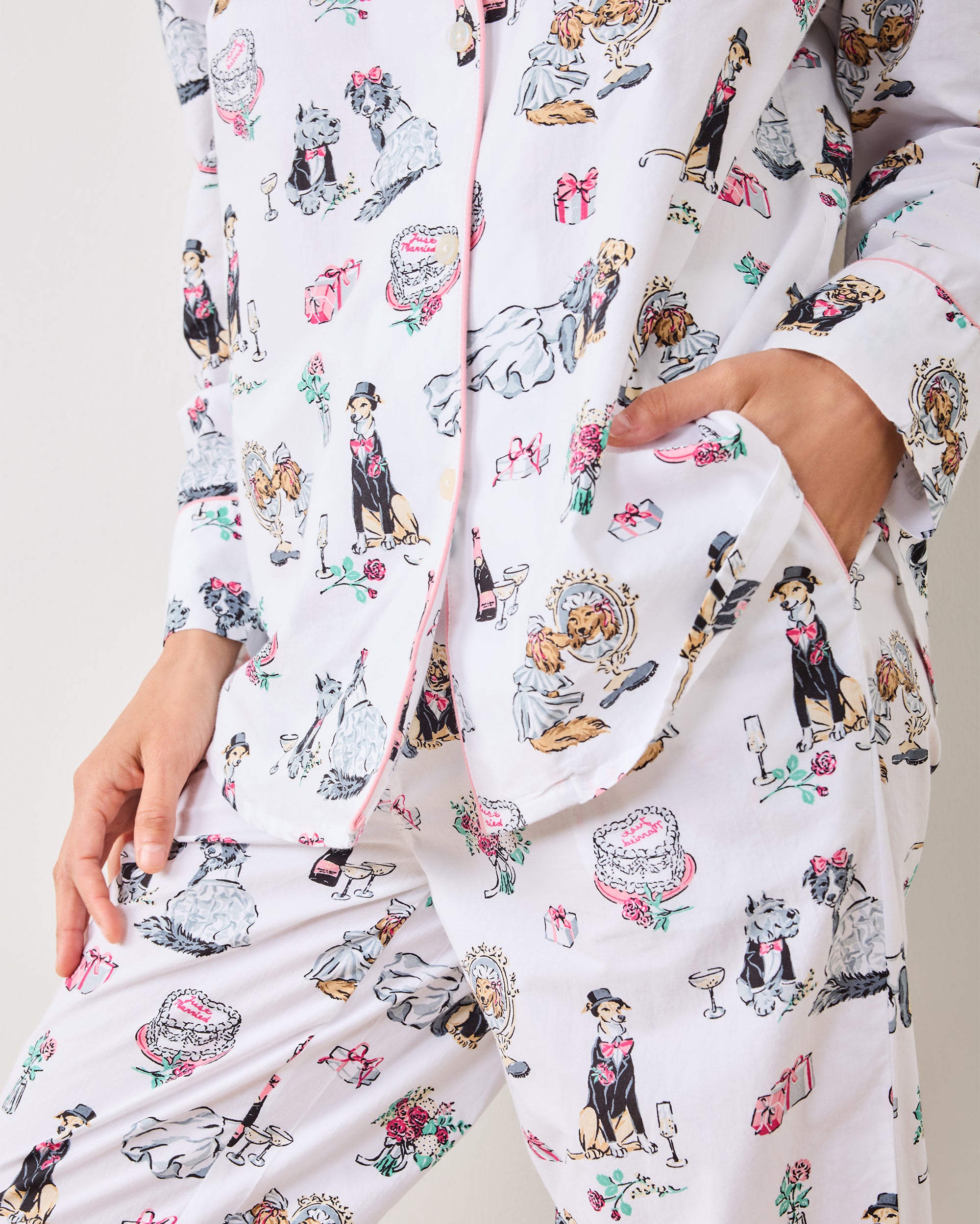 Fur Ever Yours - Long PJ Set - Cloud