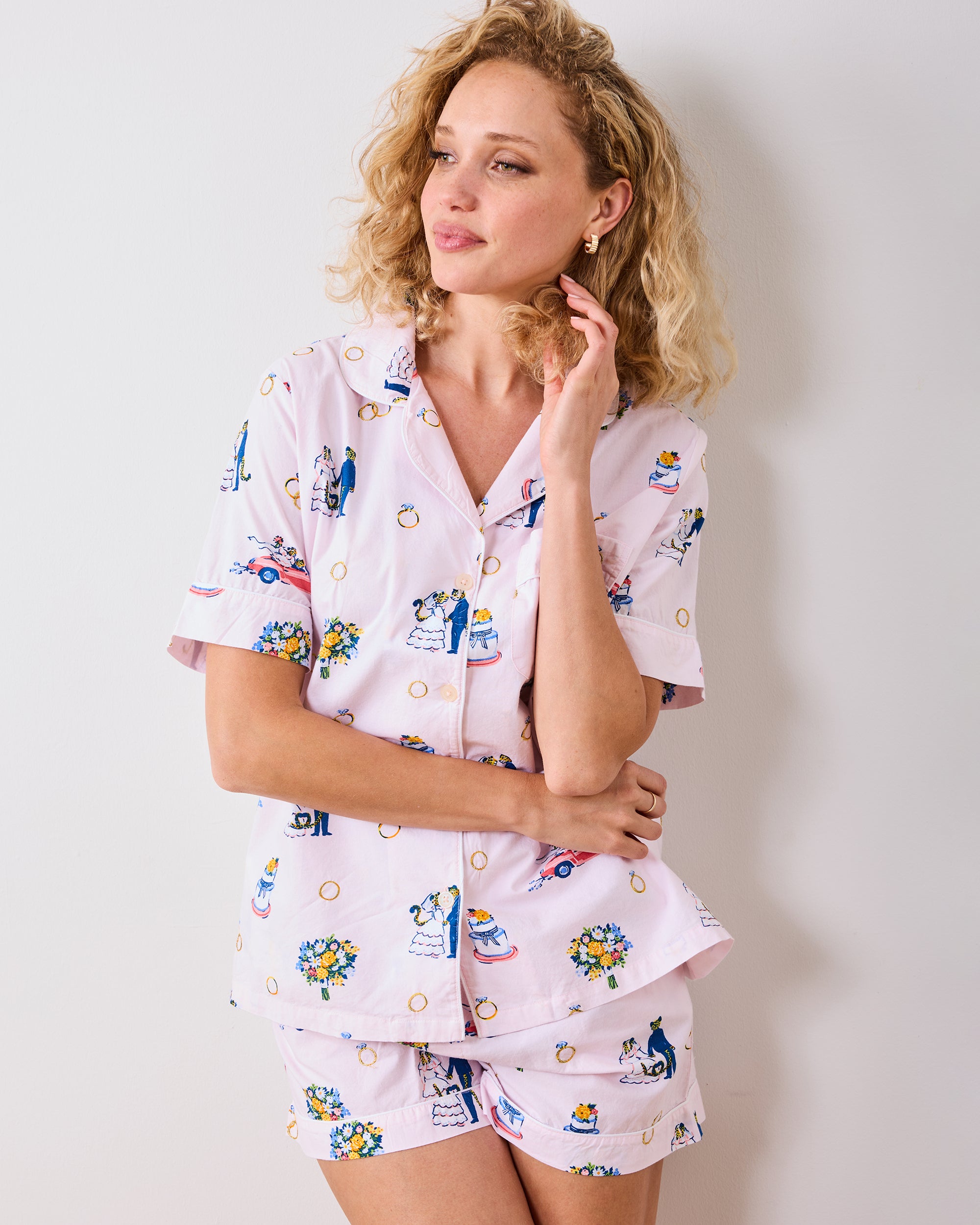 Happily Ever After - Short PJ Set - Blush