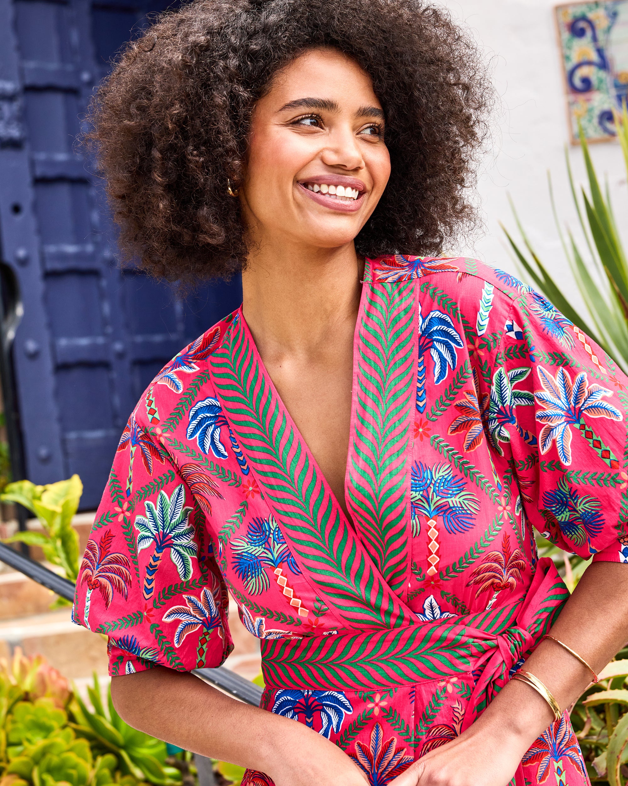 Palm Tree Paradise - Gabriela Dress - Cocktail Umbrella