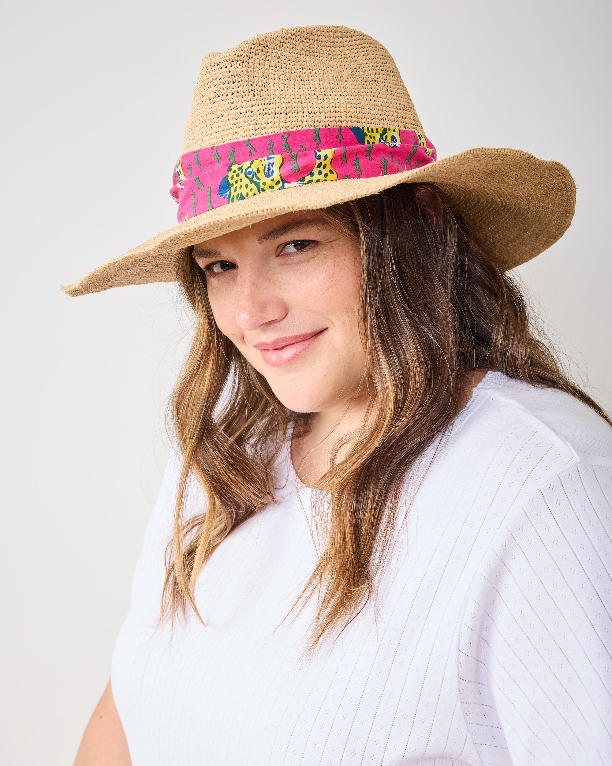 Bagheera - Laguna Hat Tie - Hot Pink