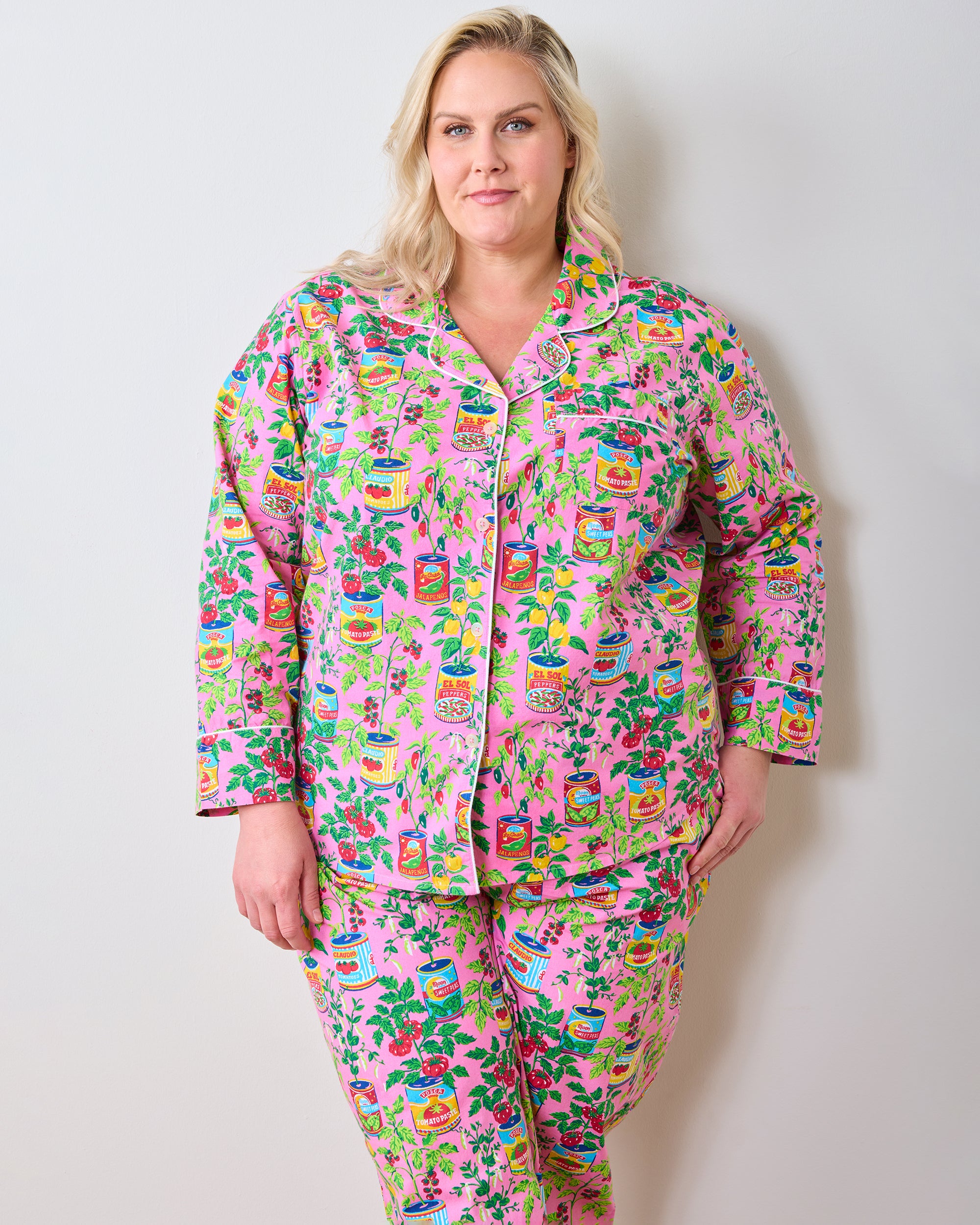 Kitchen Garden - Long PJ Set - Rose