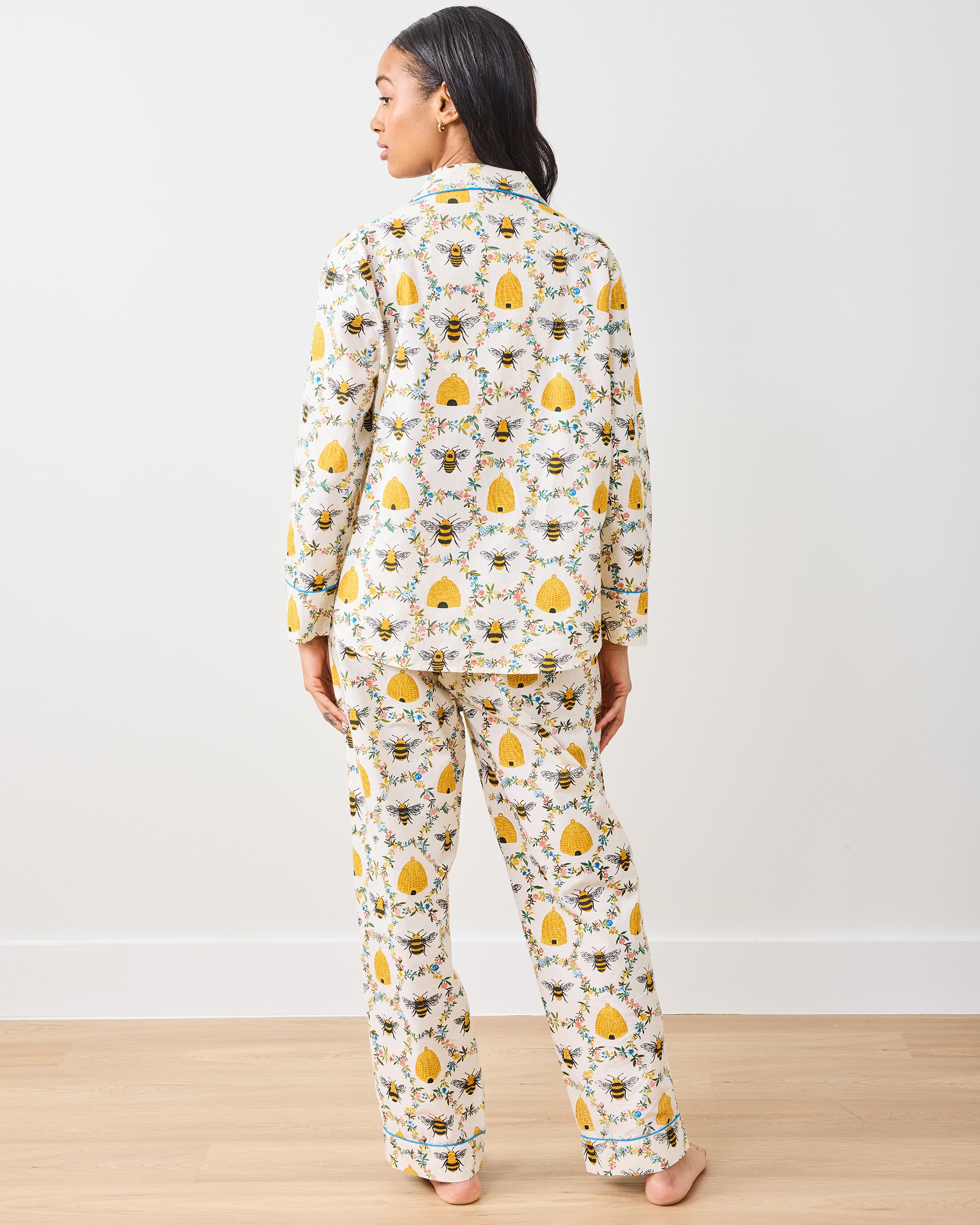 Sweet Bee - Long PJ Set - Cream