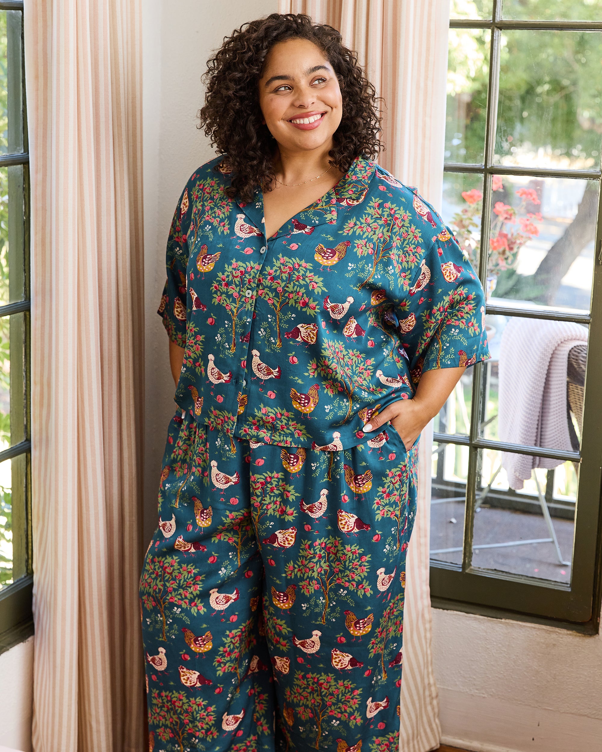 Hen House - Eco Satin Wildest Dreams Set - Navy