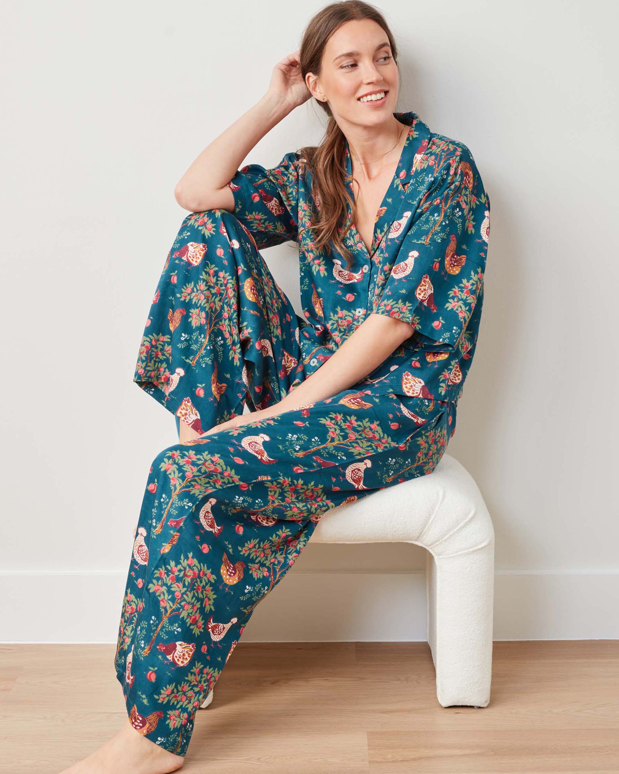 Hen House - Eco Satin Wildest Dreams Set - Navy