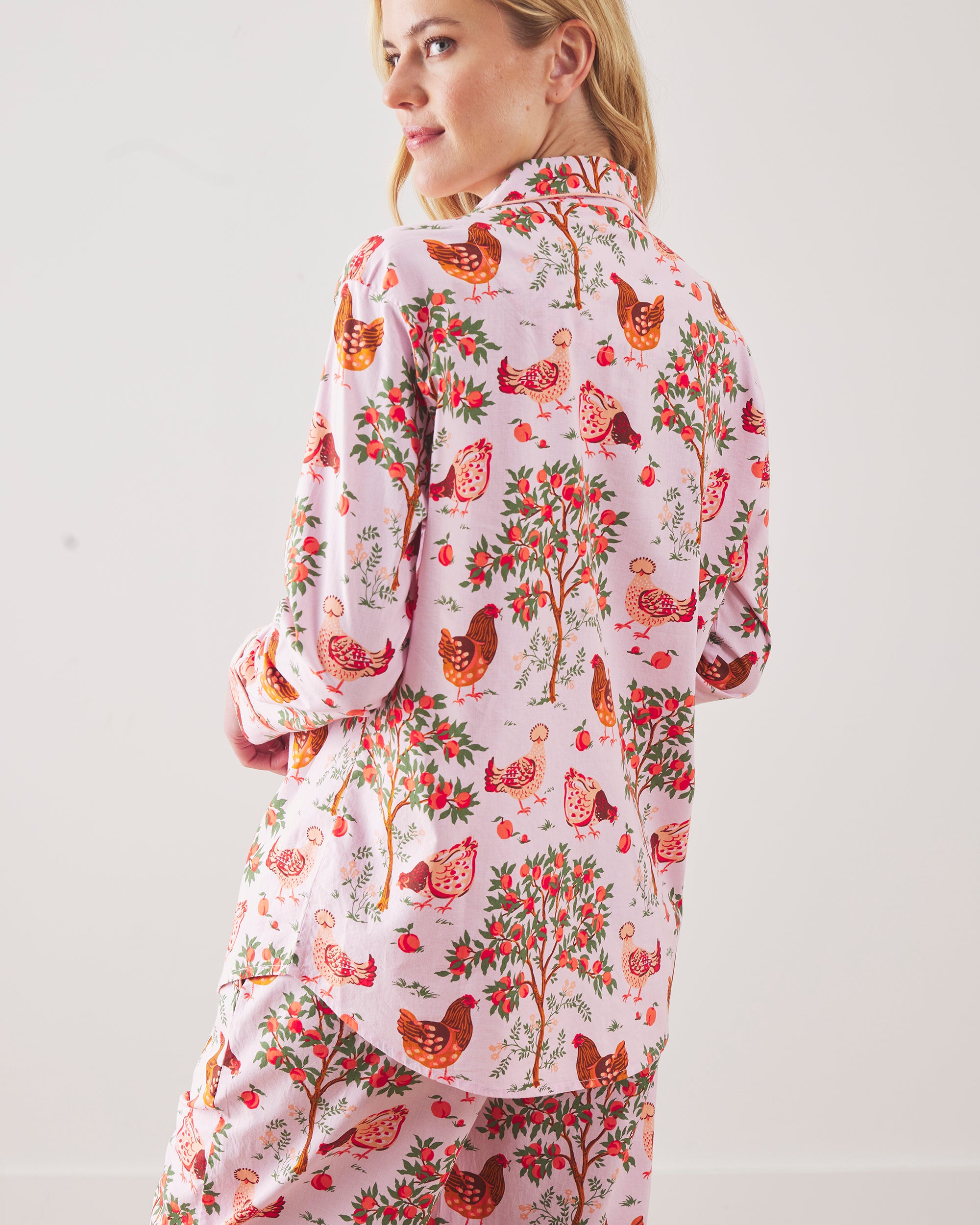 Hen House - Petite Long PJ Set - Ballet Pink