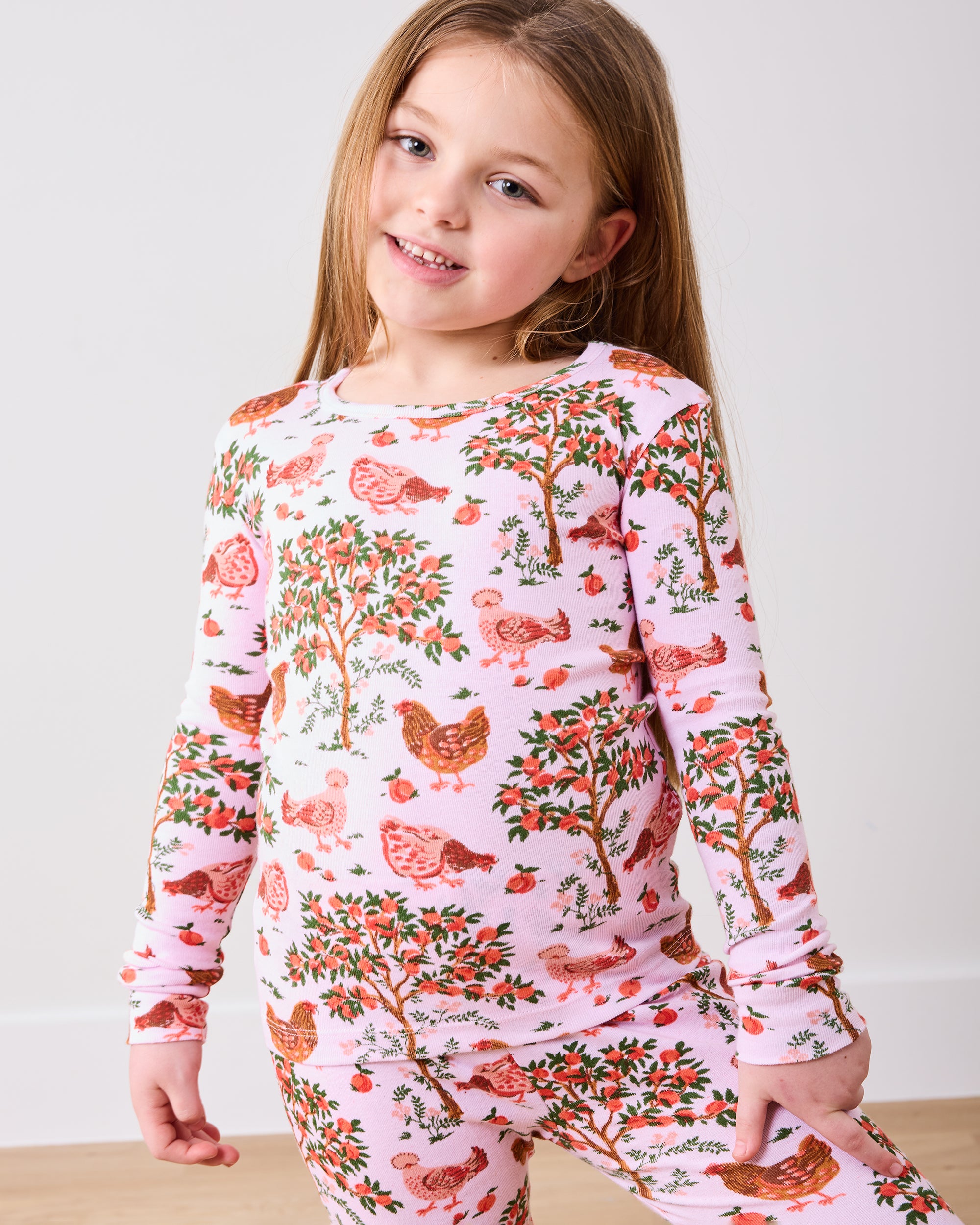 Hen House - Kids PJ Set - Ballet Pink