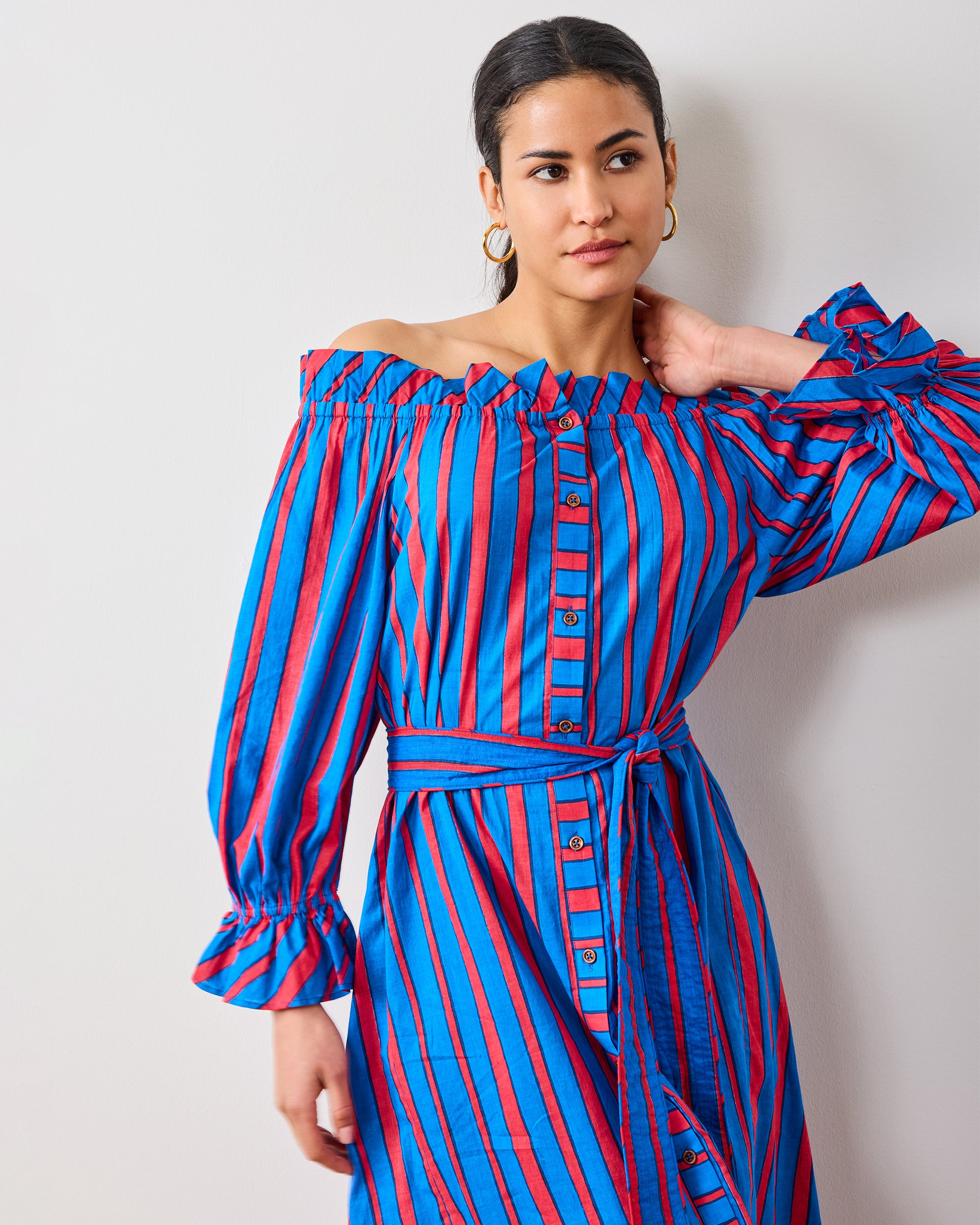 PF + Pencil & Paper Co. Nautical Stripes - Angelica Dress - Maritime Blue